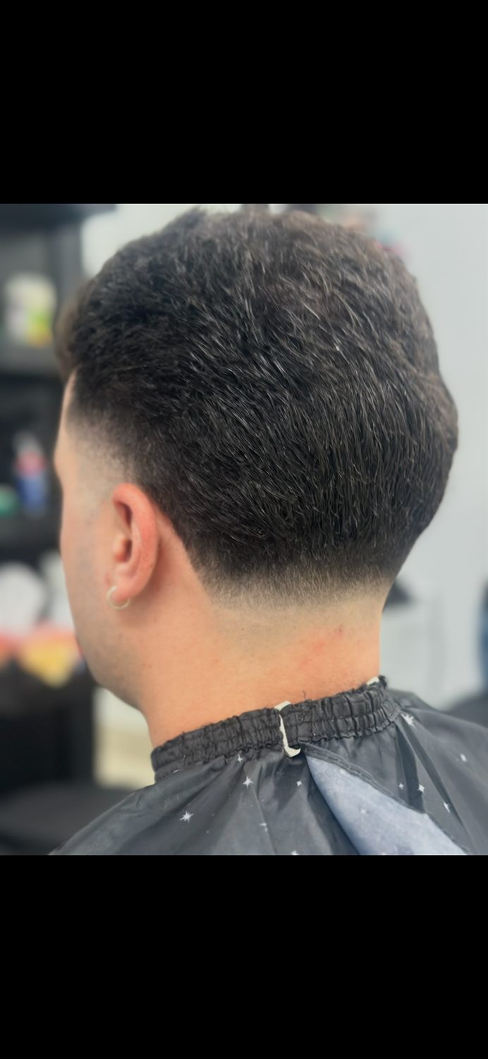 Clean skin fade finished from the back
